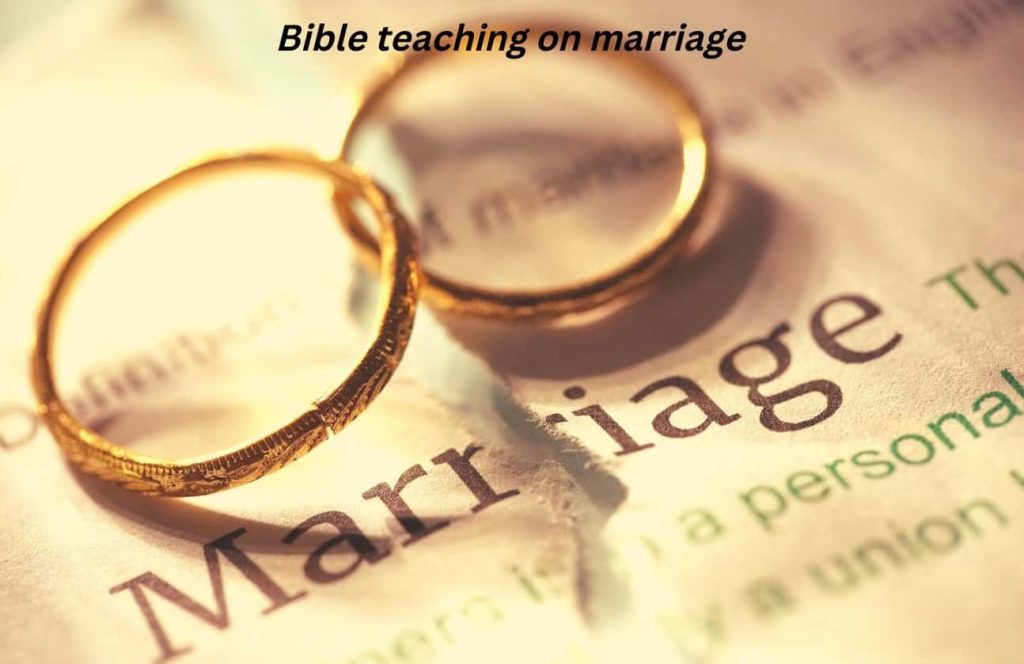 Bible teaching on marriage