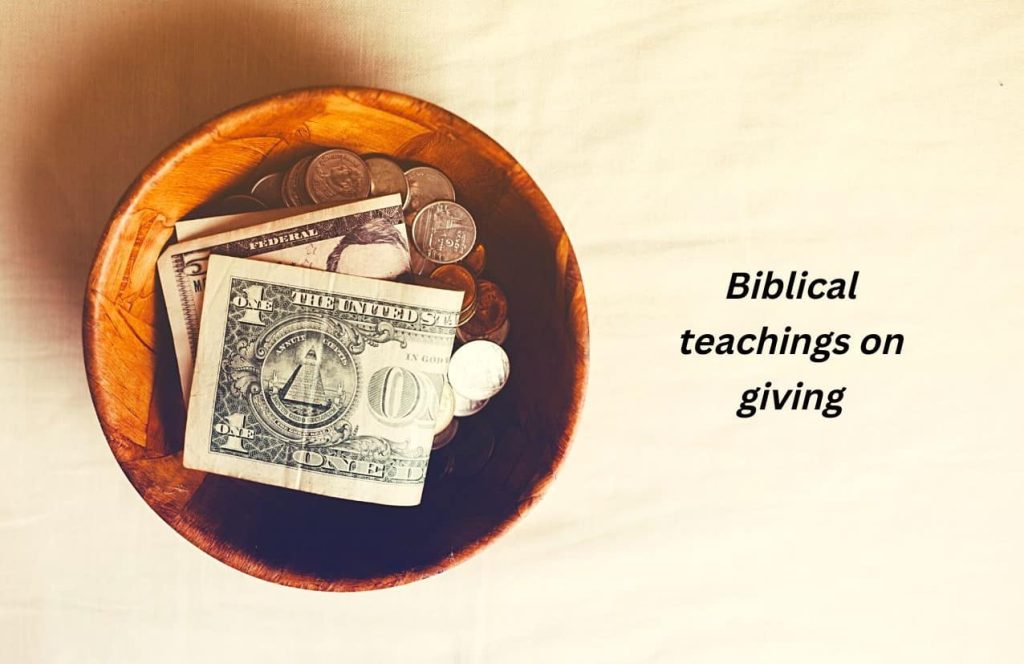 Biblical teachings on giving