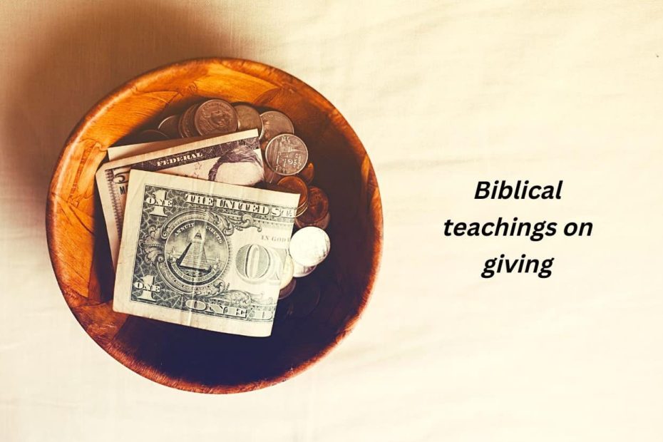 Biblical teachings on giving