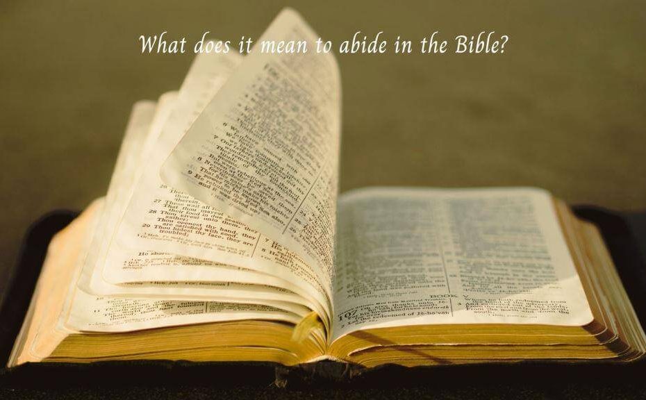 What does it mean to abide in the Bible? Benefits of Abiding in Christ Jesus